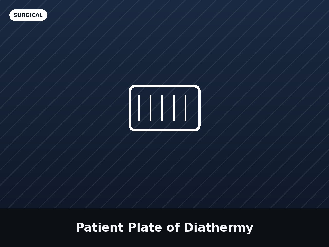 Patient Plate of Diathermy